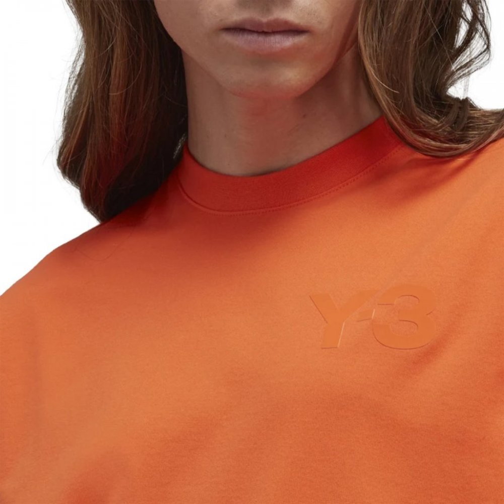 Adidas Y-3 Classic Chest Logo Tee Orange Medium HT2287